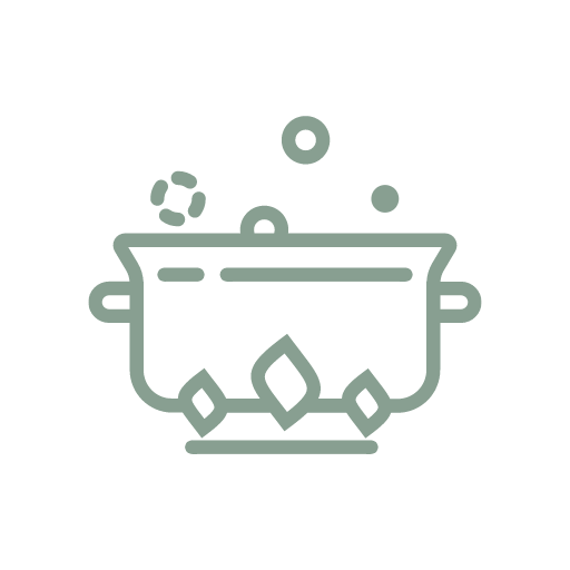 boiling broth and soup icon